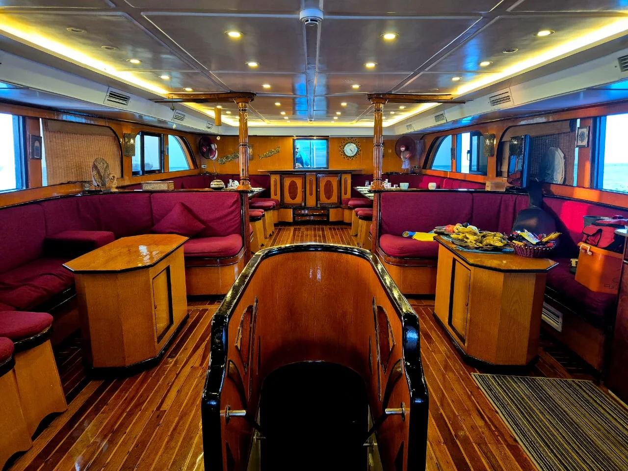 The traditional Egyptian salon aboard the Nooraya